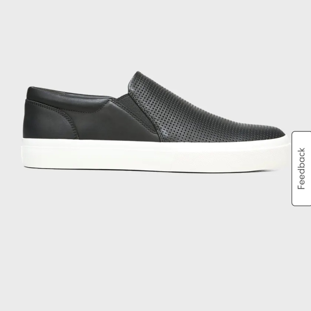 Vince Black and White Loafers Slip-On Shoes